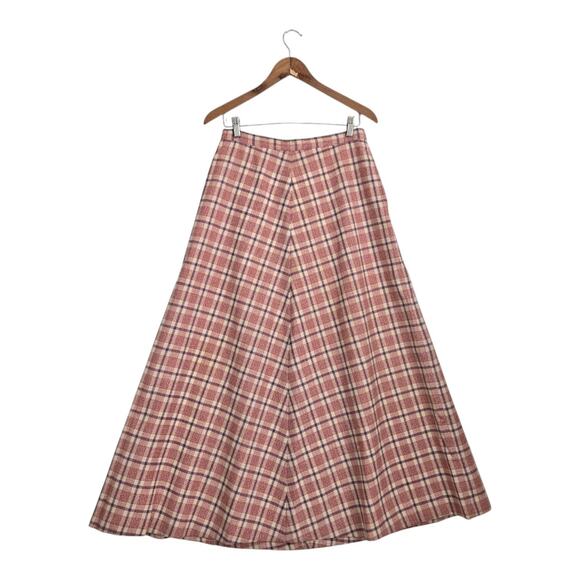Vintage Dresses & Skirts - Vintage Beverly Paige Plaid Maxi Skirt Sz 14* Multicolor Union Made Preppy READ